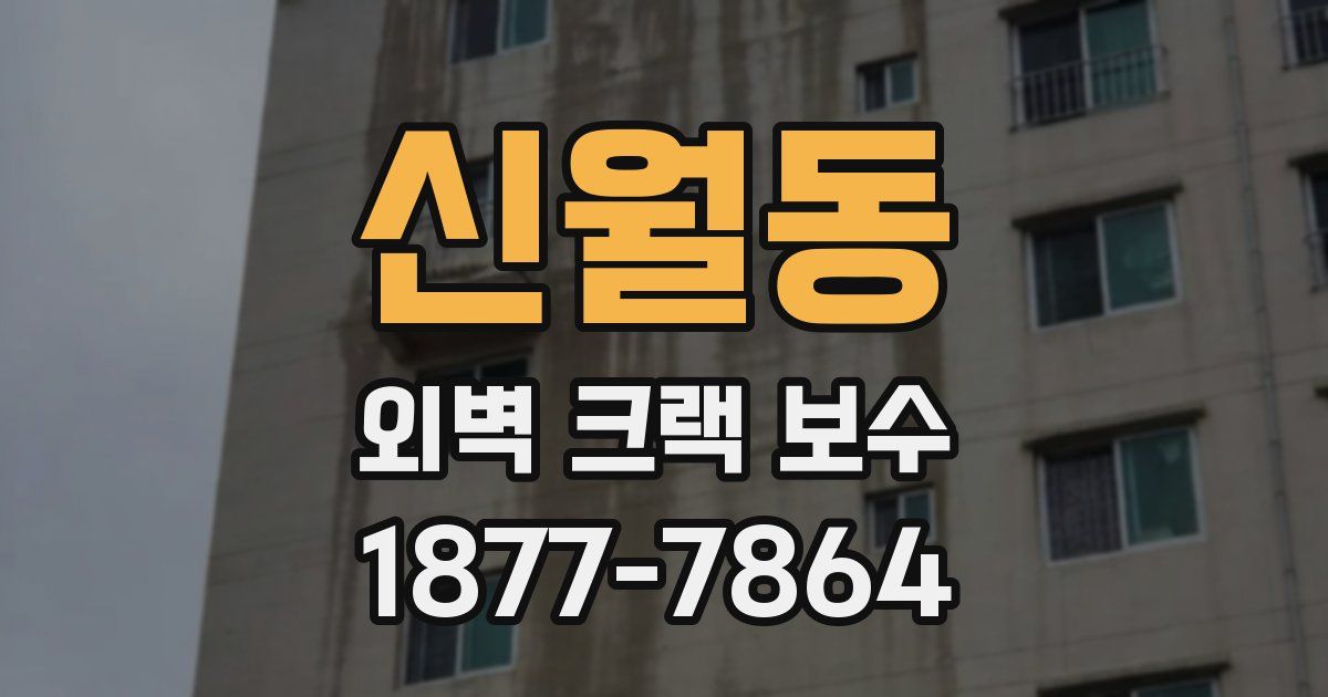 신월동 외벽 크랙 보수
