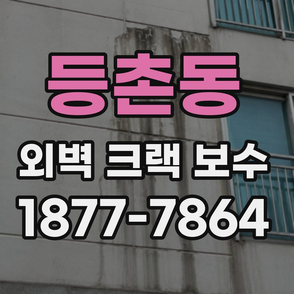 등촌동 외벽 크랙 보수