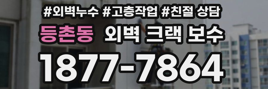 등촌동 외벽 크랙 보수