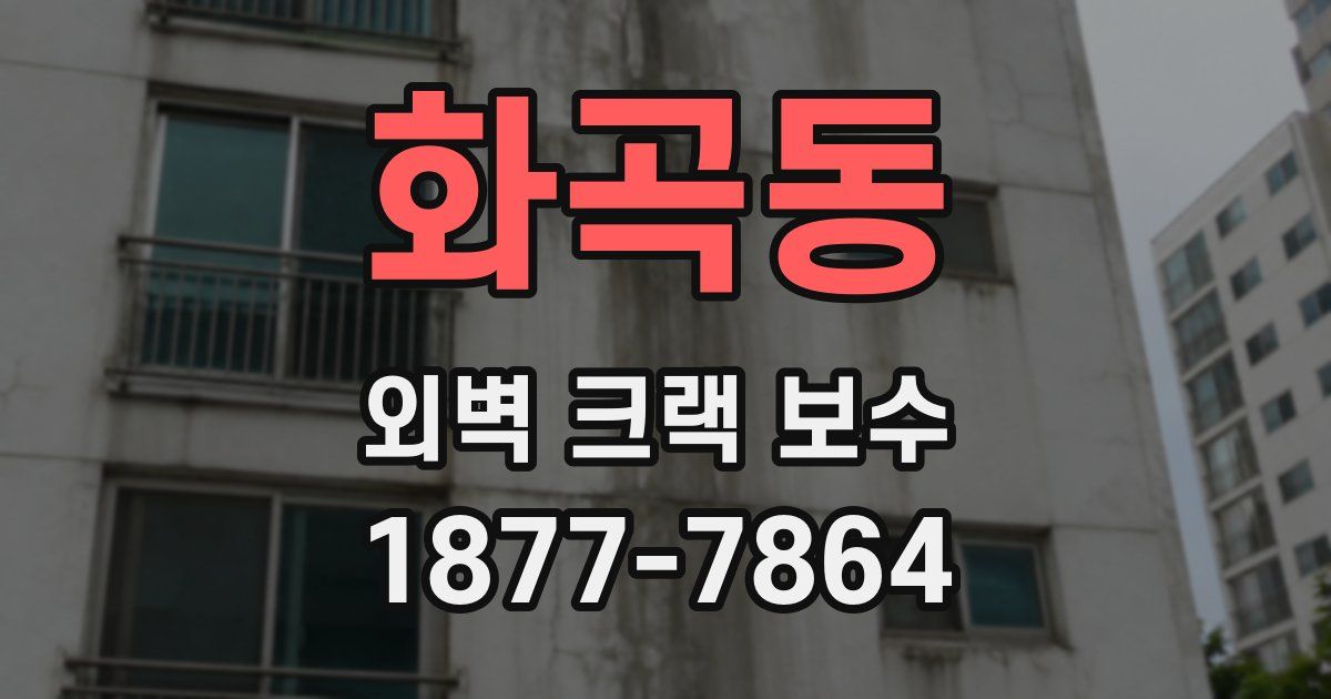 화곡동 외벽 크랙 보수