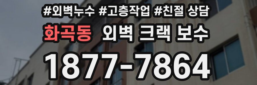 화곡동 외벽 크랙 보수