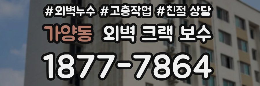 가양동 외벽 크랙 보수
