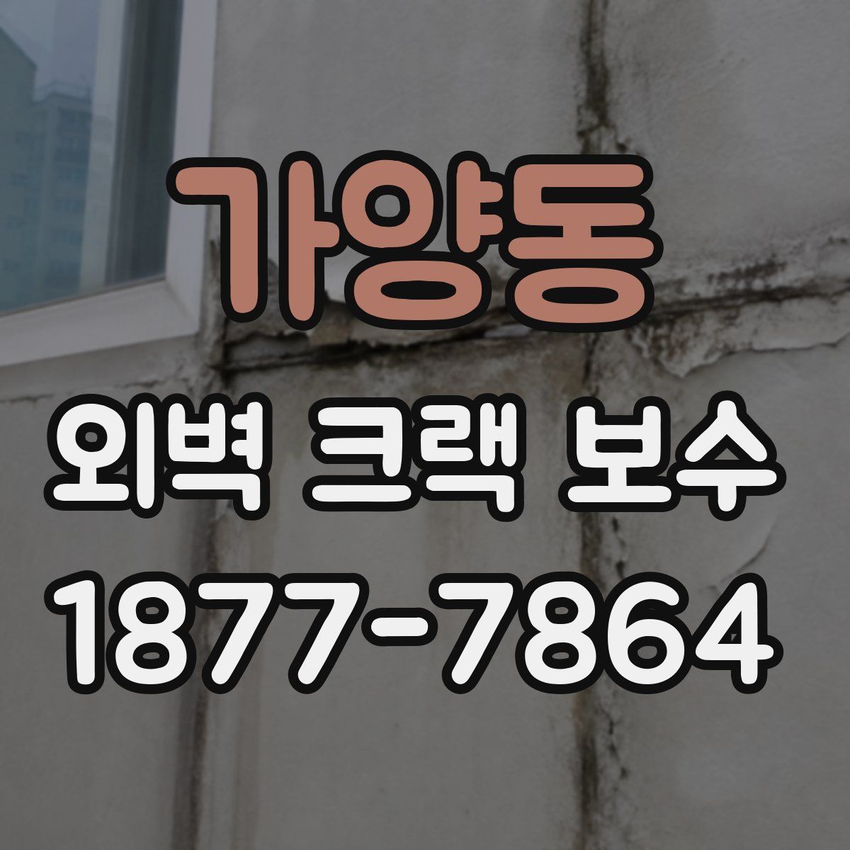 가양동 외벽 크랙 보수
