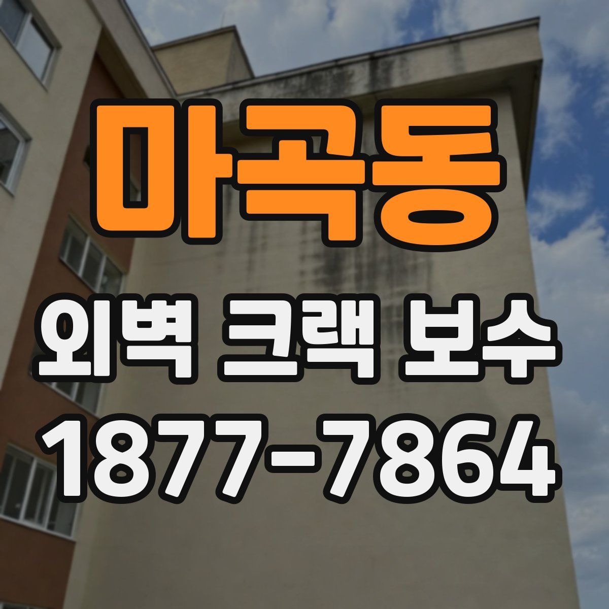 마곡동 외벽 크랙 보수