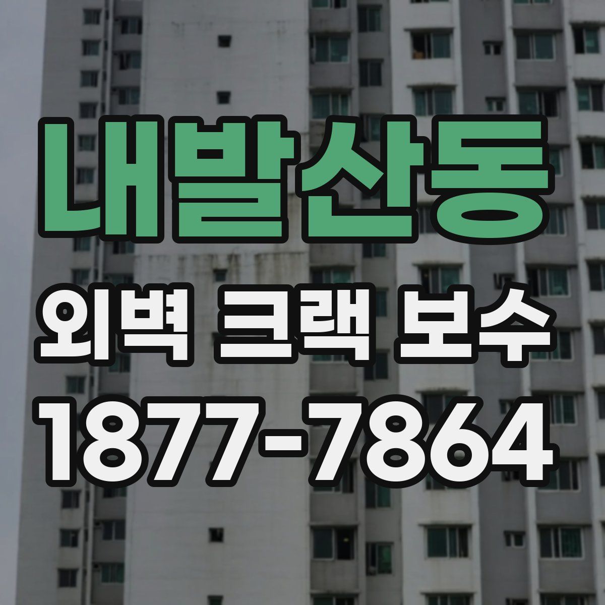내발산동 외벽 크랙 보수