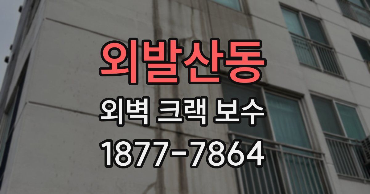 외발산동 외벽 크랙 보수