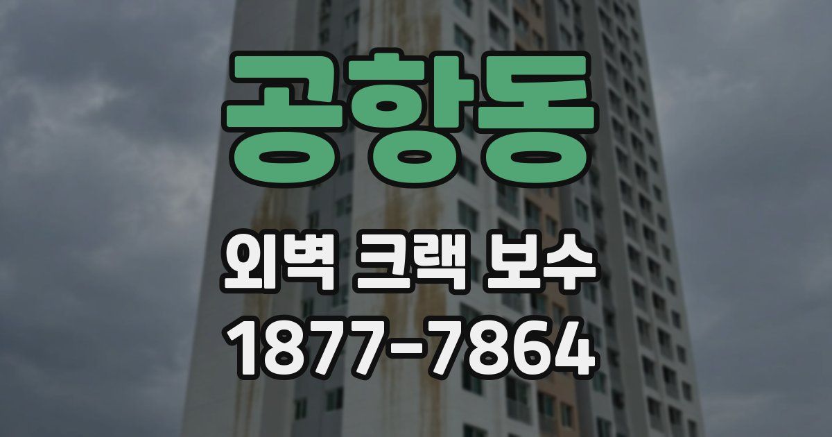 공항동 외벽 크랙 보수