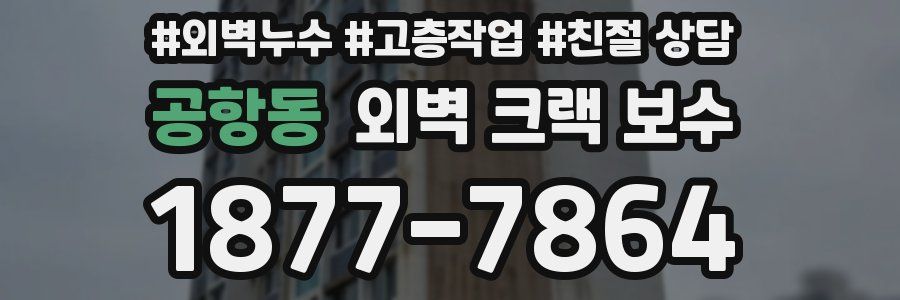 공항동 외벽 크랙 보수