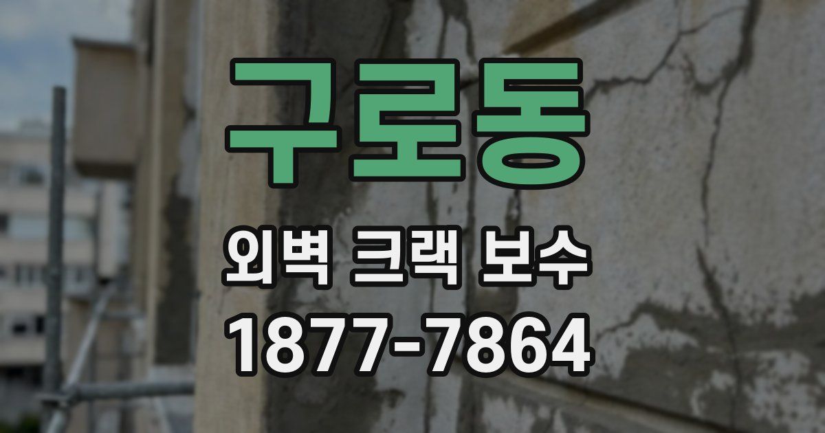 구로동 외벽 크랙 보수