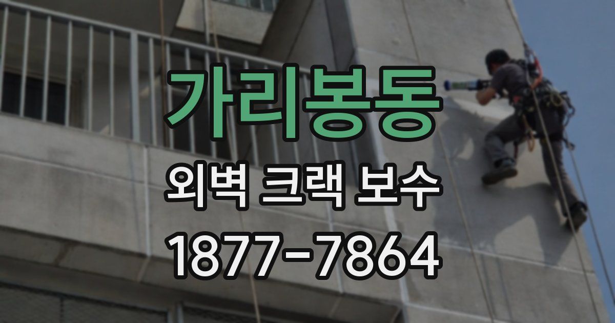 가리봉동 외벽 크랙 보수