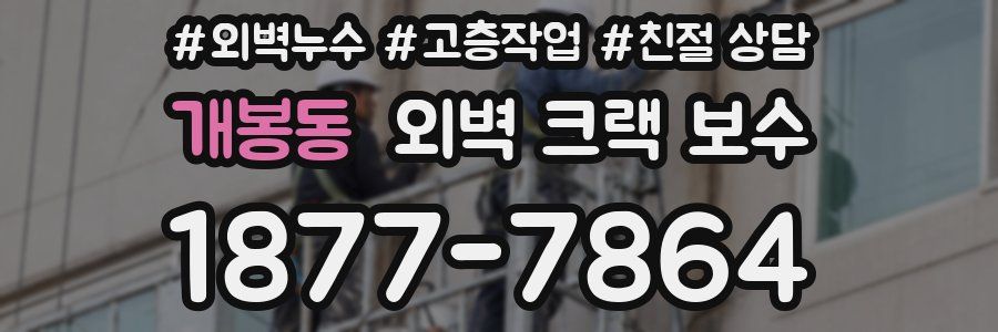 개봉동 외벽 크랙 보수