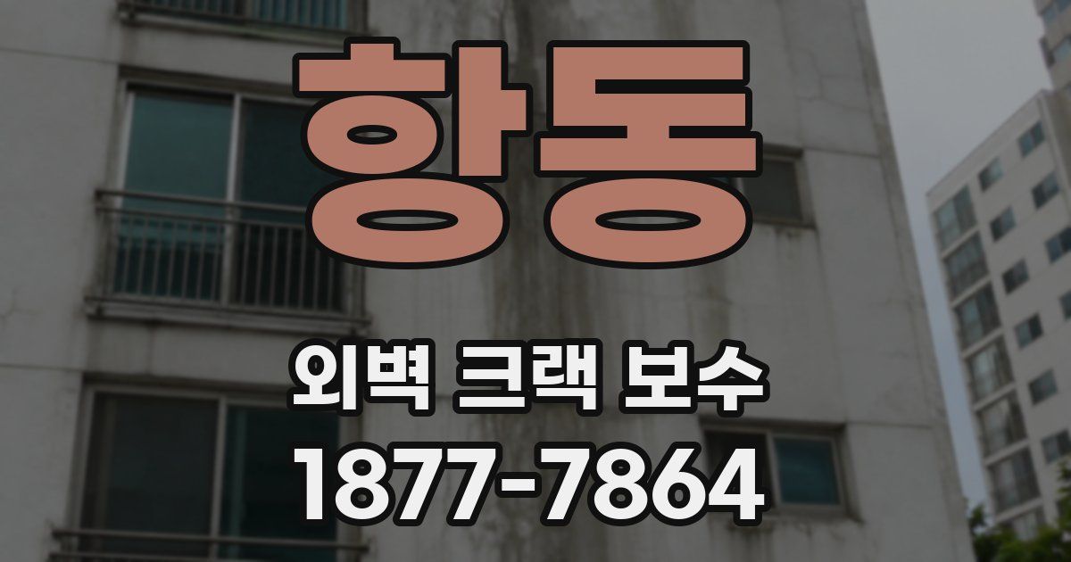 항동 외벽 크랙 보수