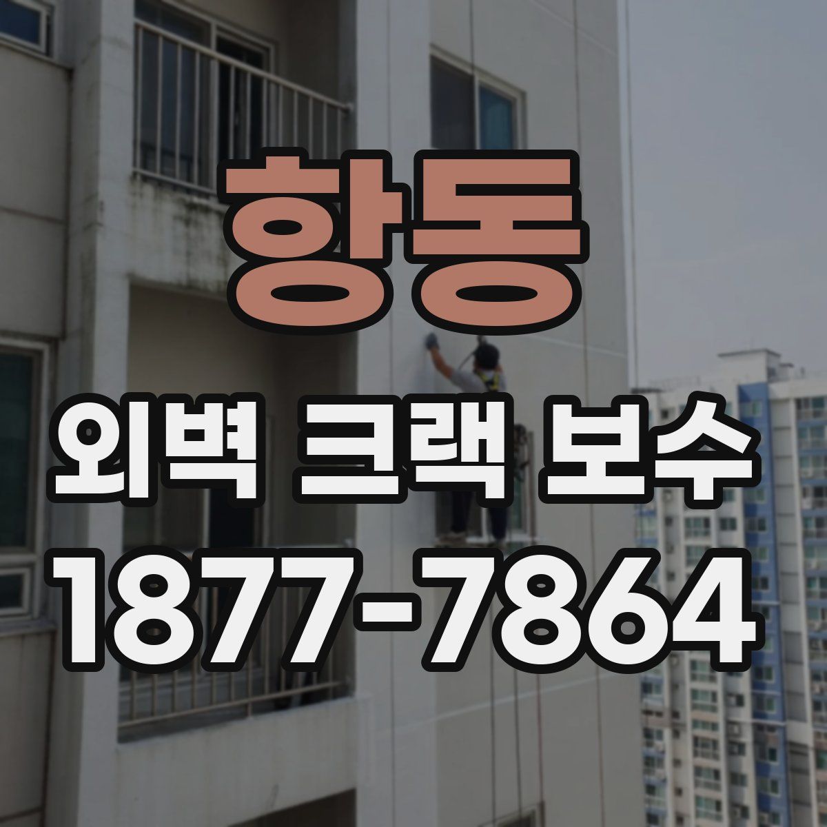 항동 외벽 크랙 보수