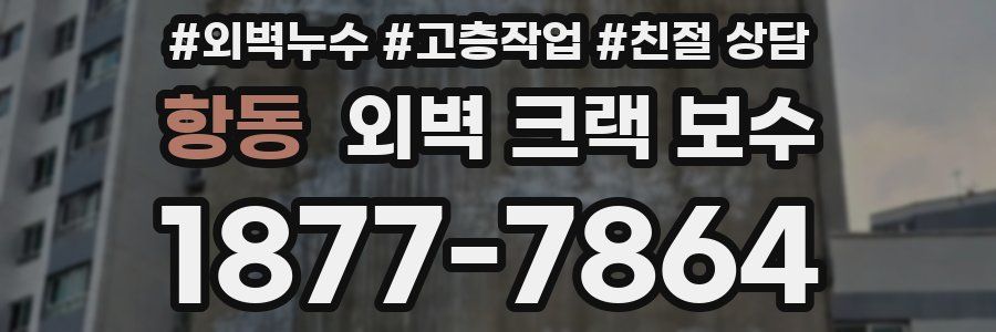 항동 외벽 크랙 보수