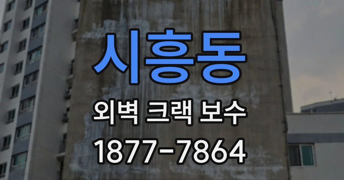 시흥동 외벽 크랙 보수