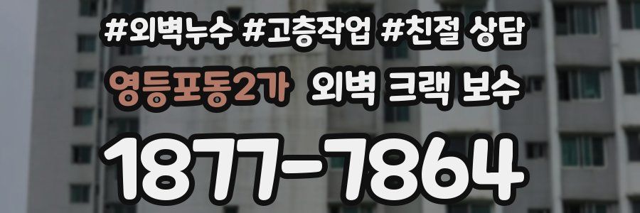 영등포동2가 외벽 크랙 보수