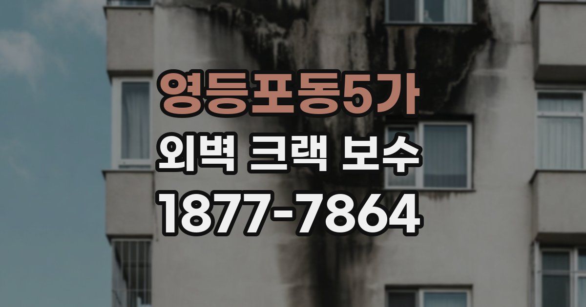 영등포동5가 외벽 크랙 보수