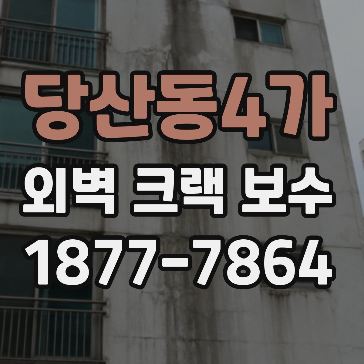 당산동4가 외벽 크랙 보수