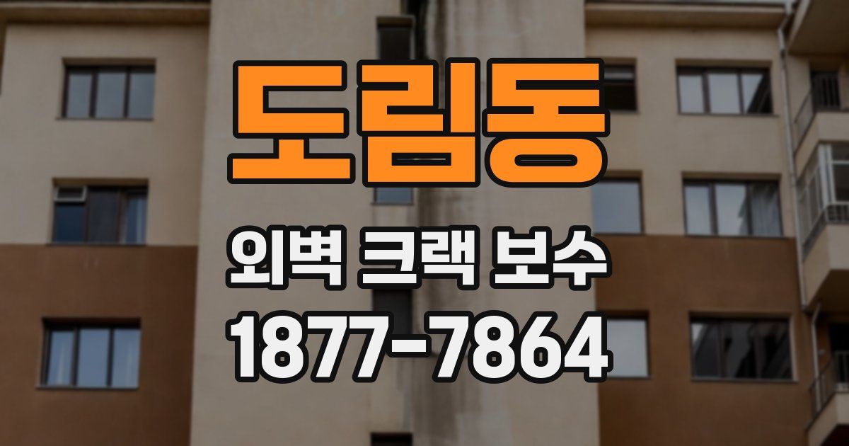 도림동 외벽 크랙 보수