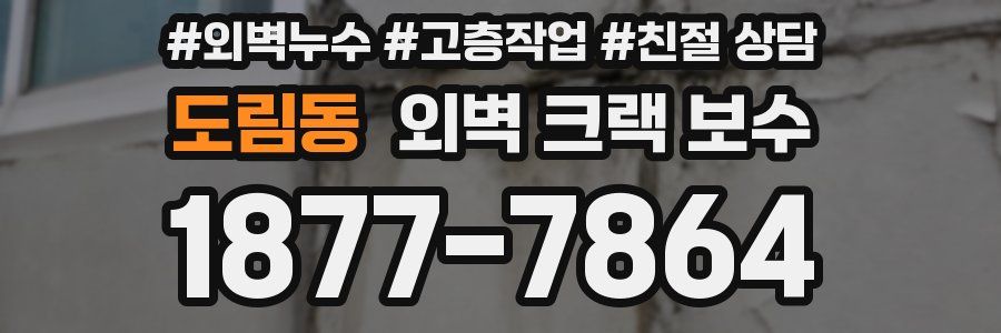 도림동 외벽 크랙 보수