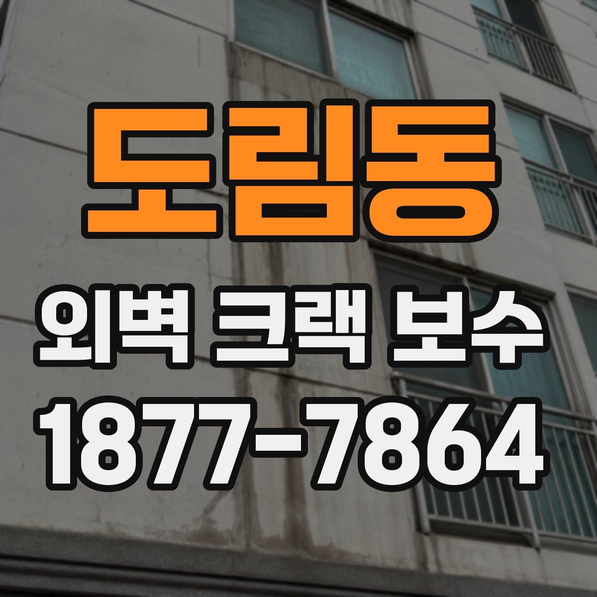 도림동 외벽 크랙 보수