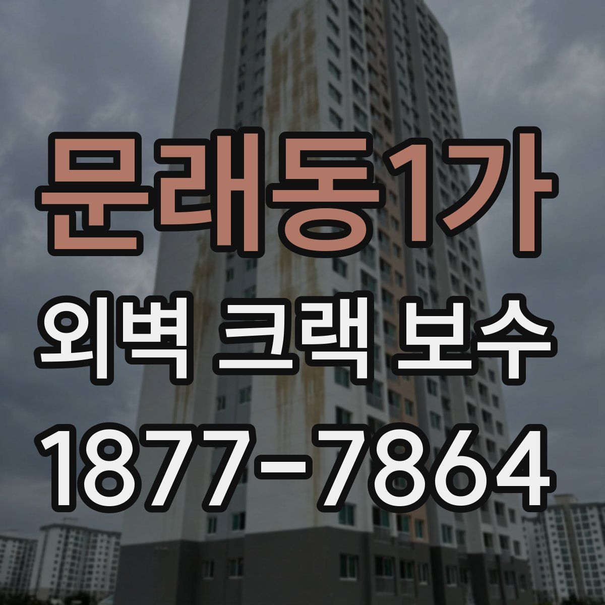 문래동1가 외벽 크랙 보수