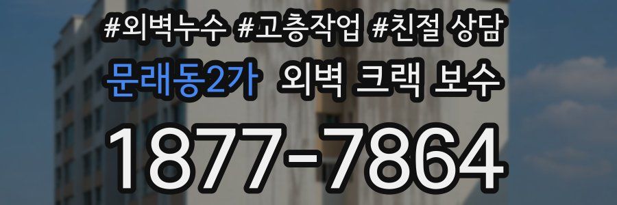 문래동2가 외벽 크랙 보수
