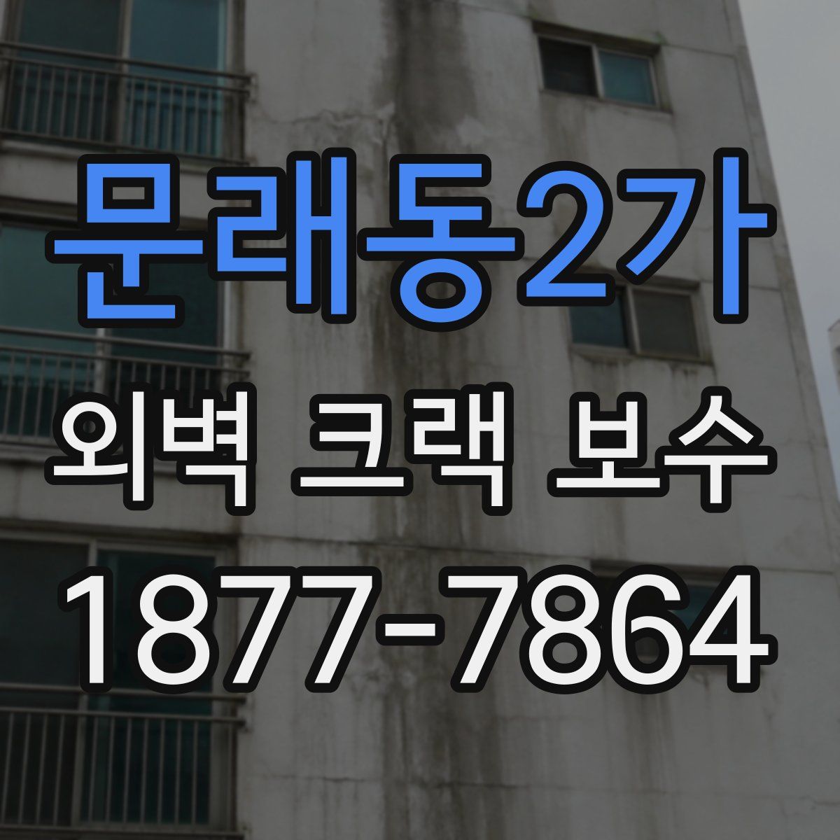 문래동2가 외벽 크랙 보수