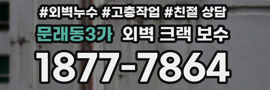 문래동3가 외벽 크랙 보수