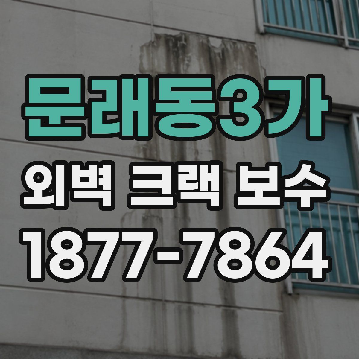문래동3가 외벽 크랙 보수