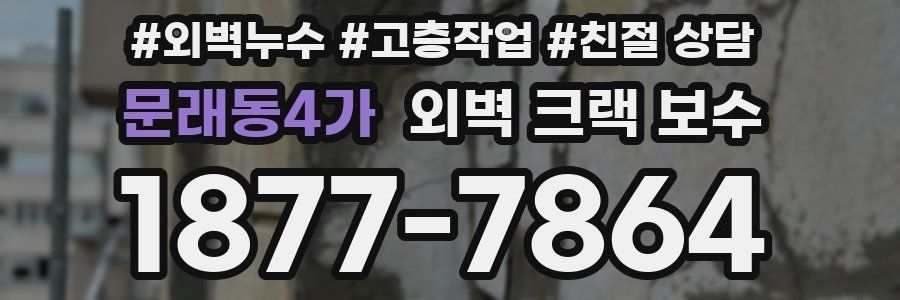 문래동4가 외벽 크랙 보수