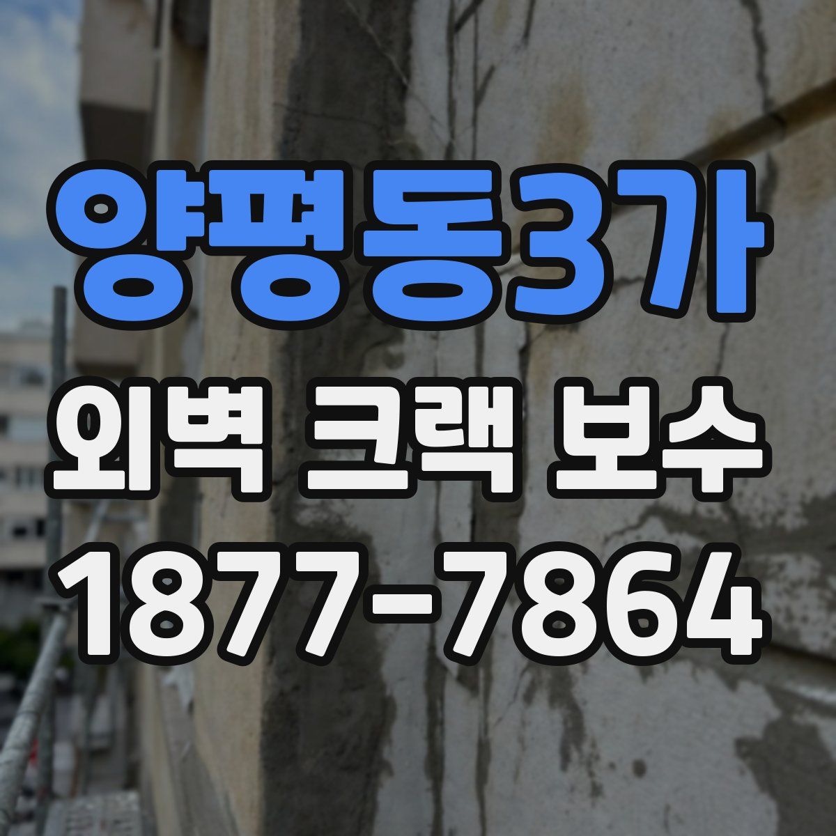 양평동3가 외벽 크랙 보수