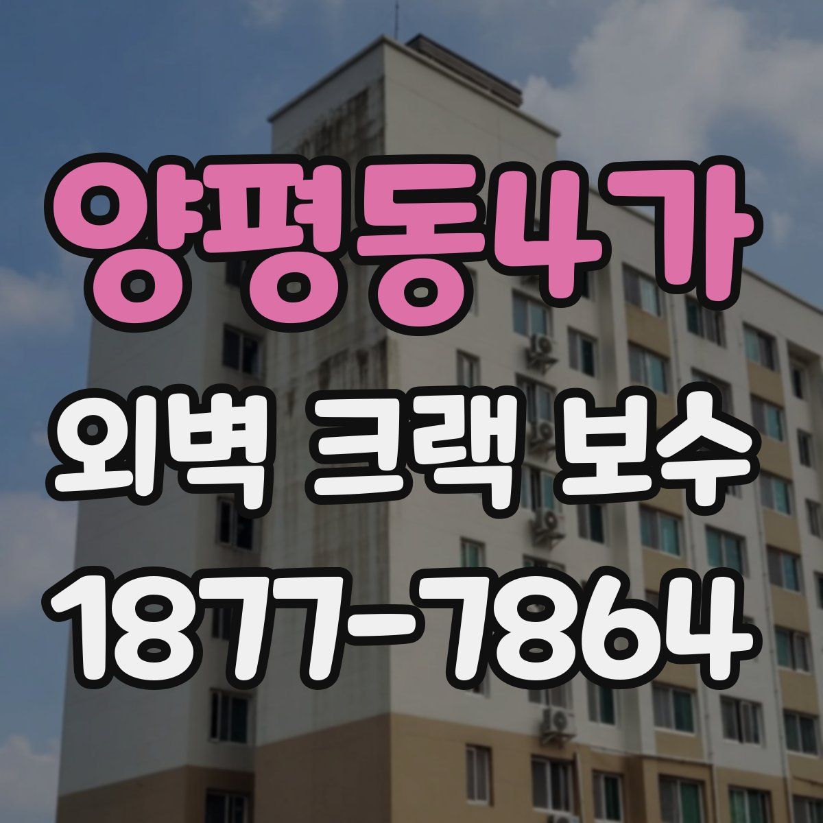 양평동4가 외벽 크랙 보수