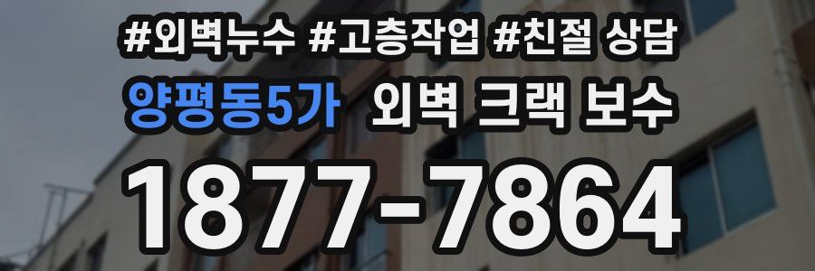 양평동5가 외벽 크랙 보수