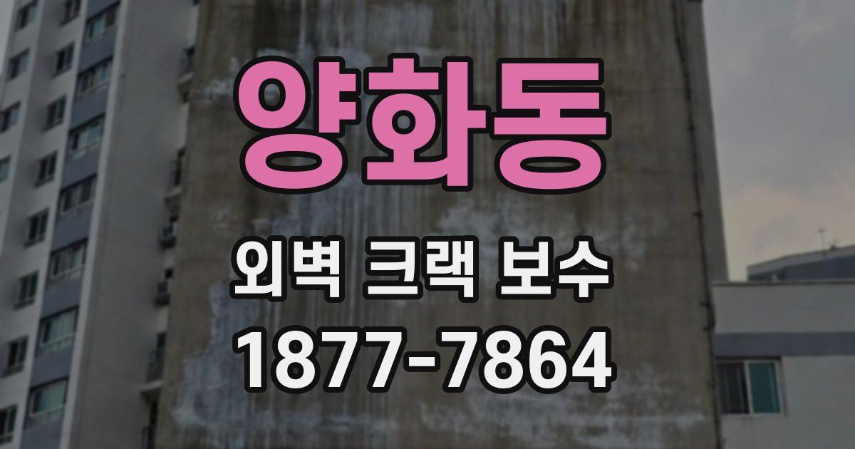 양화동 외벽 크랙 보수
