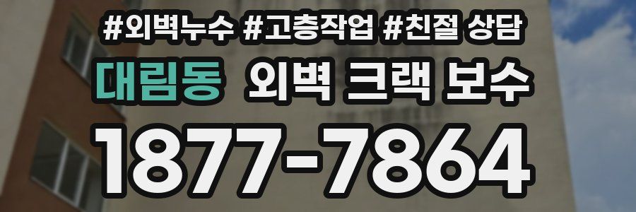 대림동 외벽 크랙 보수