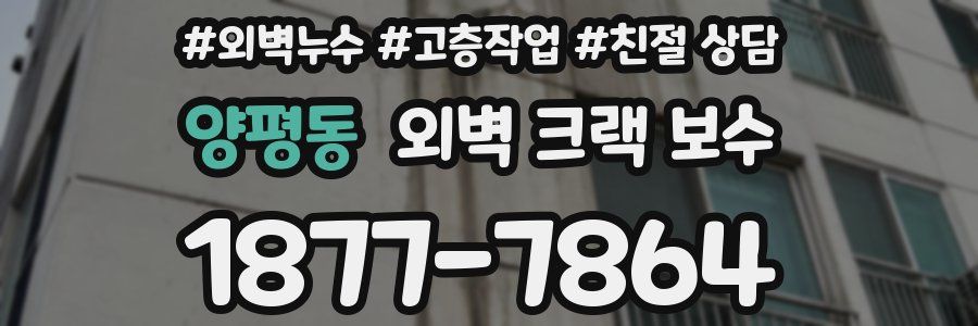 양평동 외벽 크랙 보수