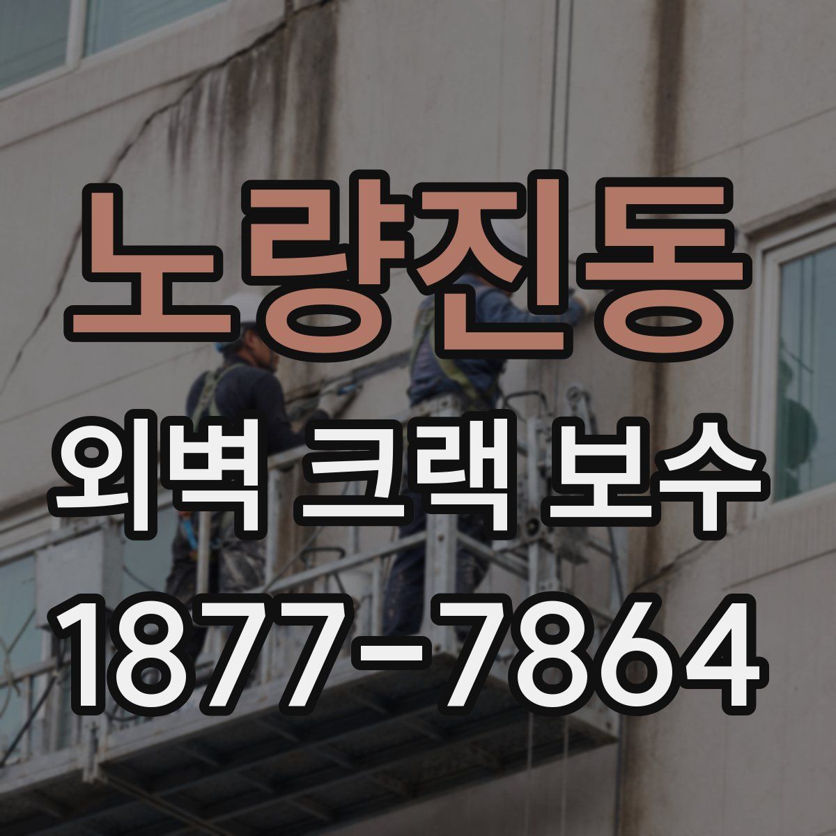 노량진동 외벽 크랙 보수