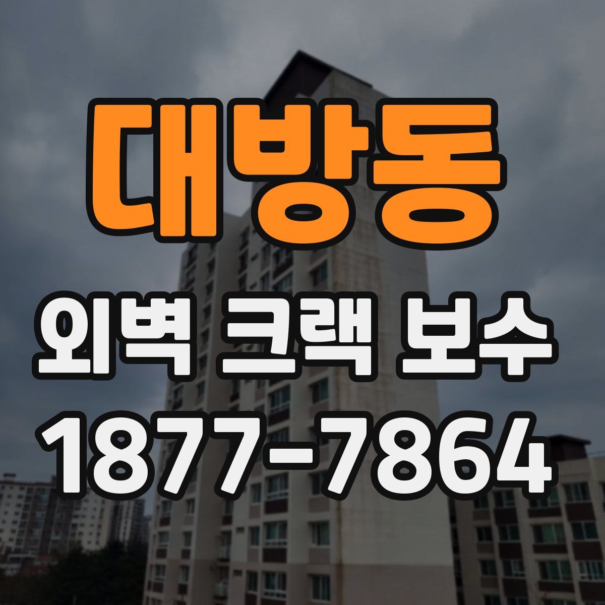 대방동 외벽 크랙 보수