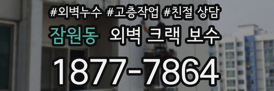 잠원동 외벽 크랙 보수