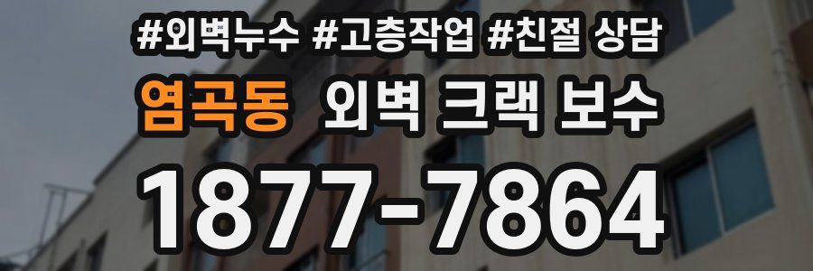 염곡동 외벽 크랙 보수