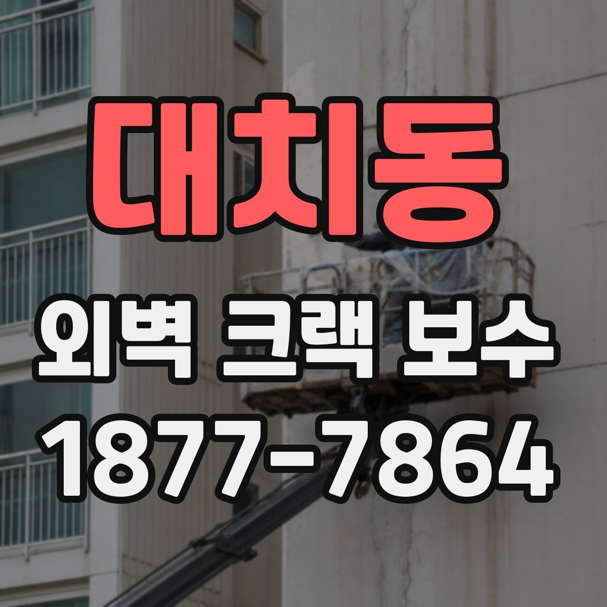 대치동 외벽 크랙 보수