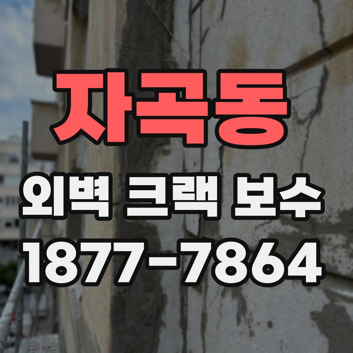 자곡동 외벽 크랙 보수