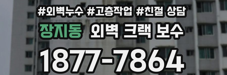 장지동 외벽 크랙 보수