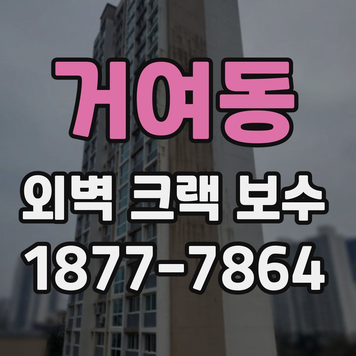 거여동 외벽 크랙 보수