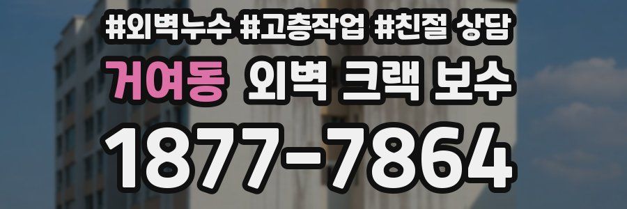 거여동 외벽 크랙 보수