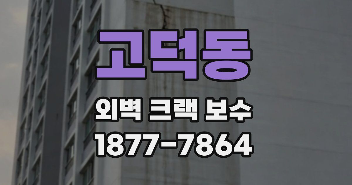 고덕동 외벽 크랙 보수