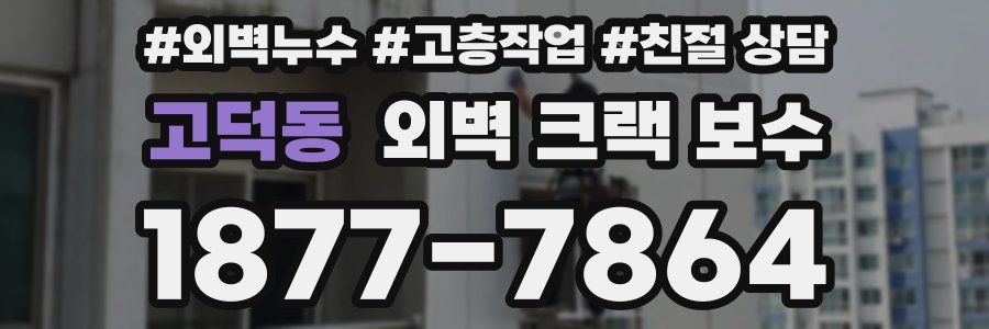 고덕동 외벽 크랙 보수