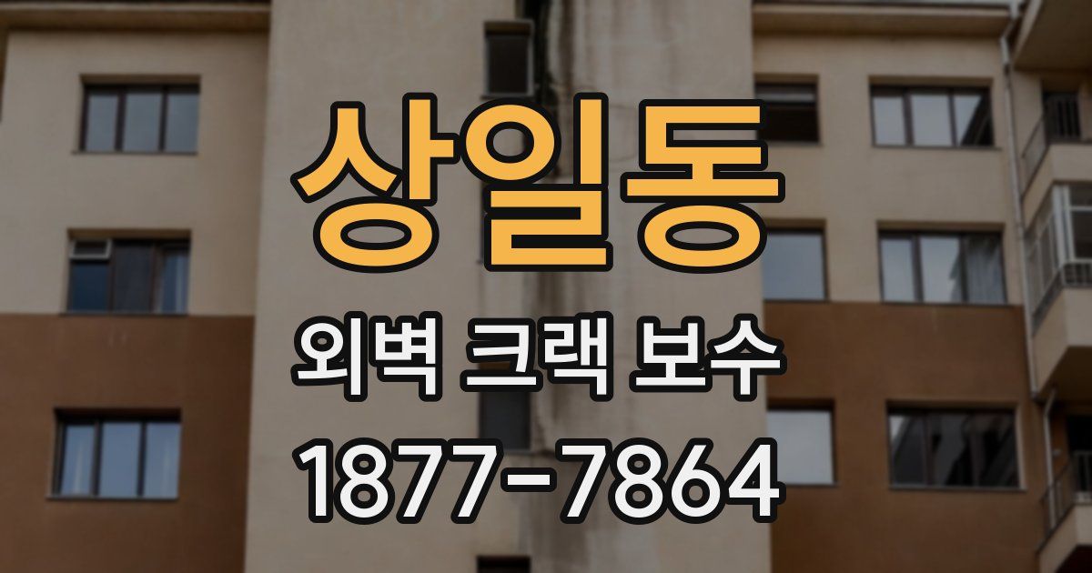 상일동 외벽 크랙 보수