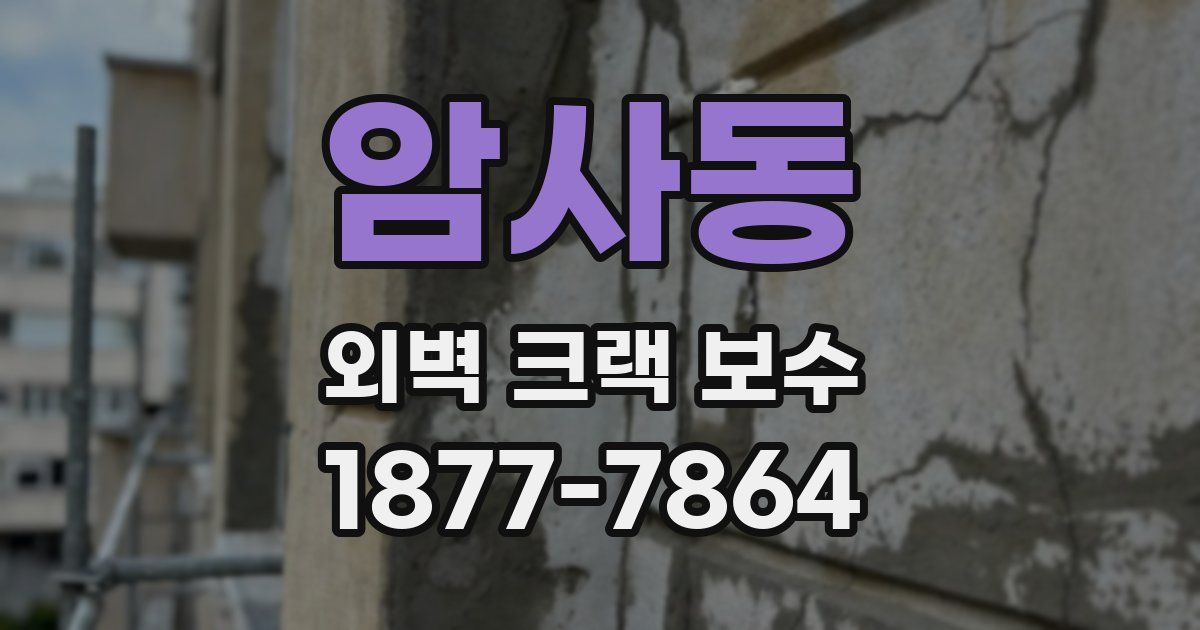 암사동 외벽 크랙 보수